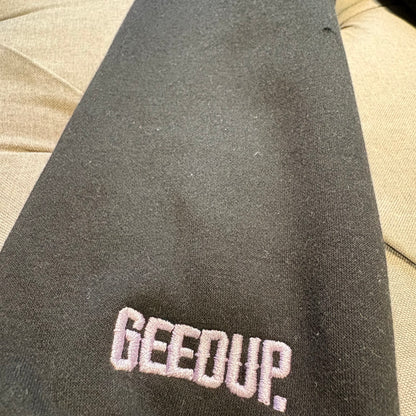 Geedup Handstyle Hoodie 'Black Lavender' (Second hand)