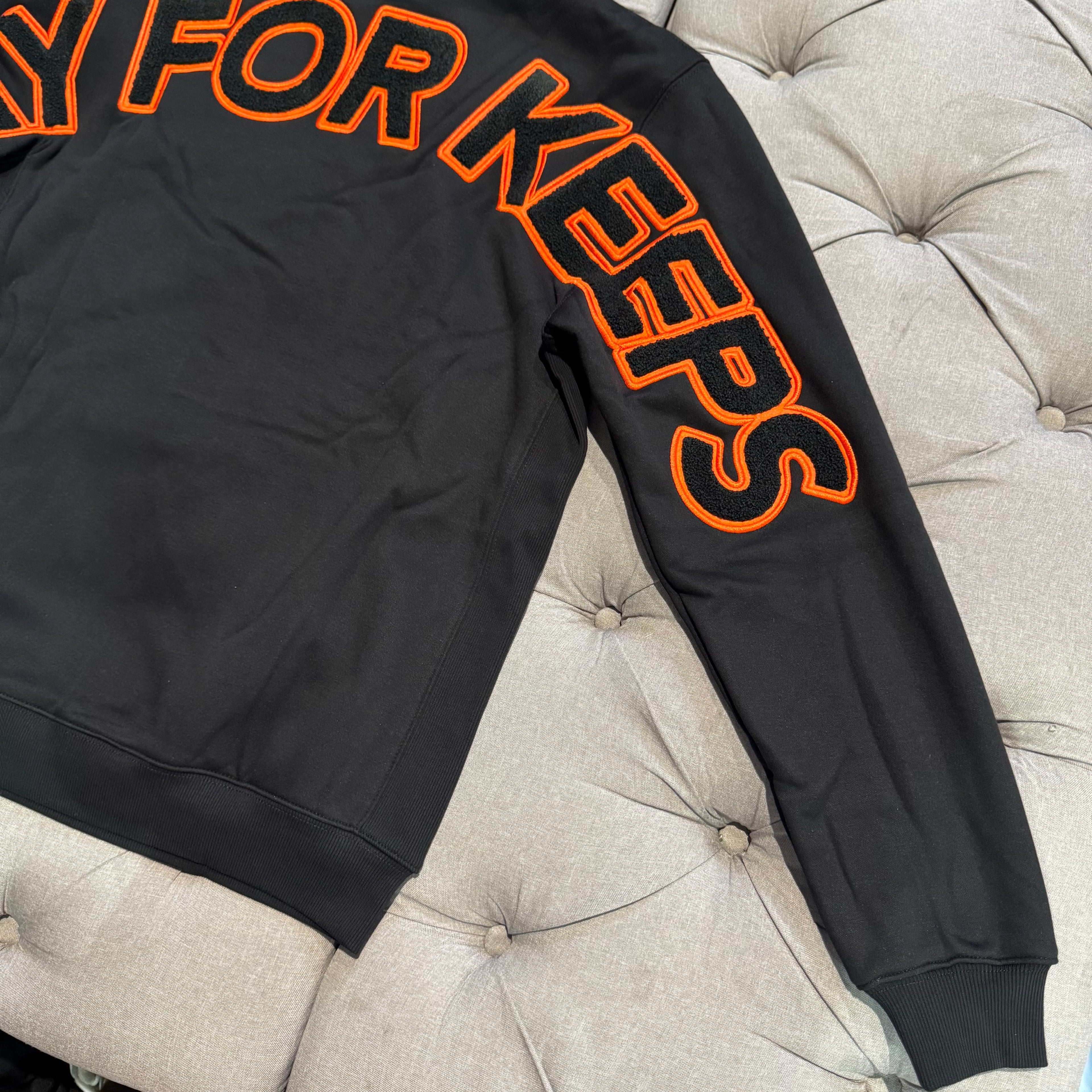 Geedup Play For Keeps Hoodie 'Black Orange Black' (Brand New)