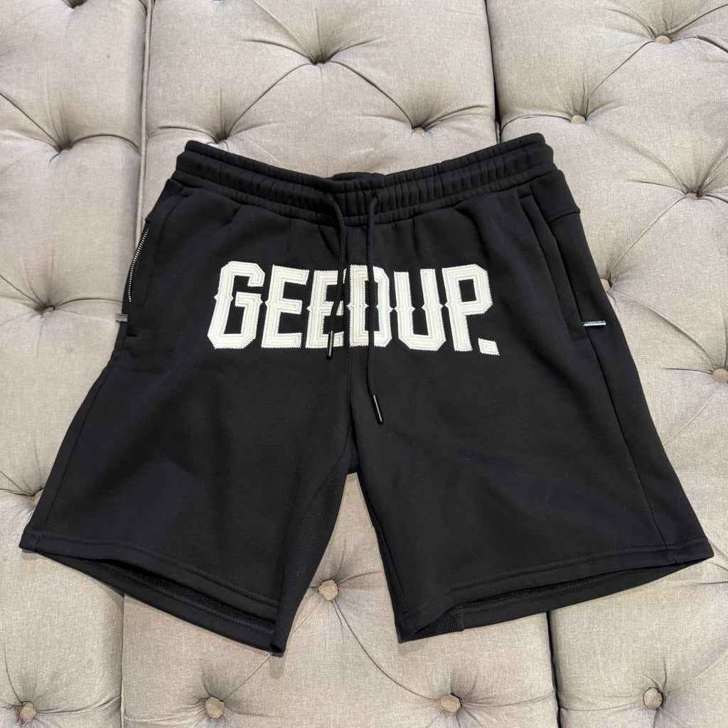 Geedup City Logo Shorts 'Black' (Second hand)