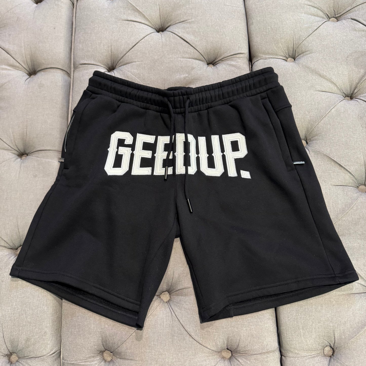 Geedup City Logo Shorts 'Black' (Second hand)