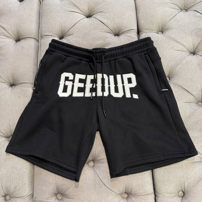 Geedup City Logo Shorts 'Black' (Second hand)