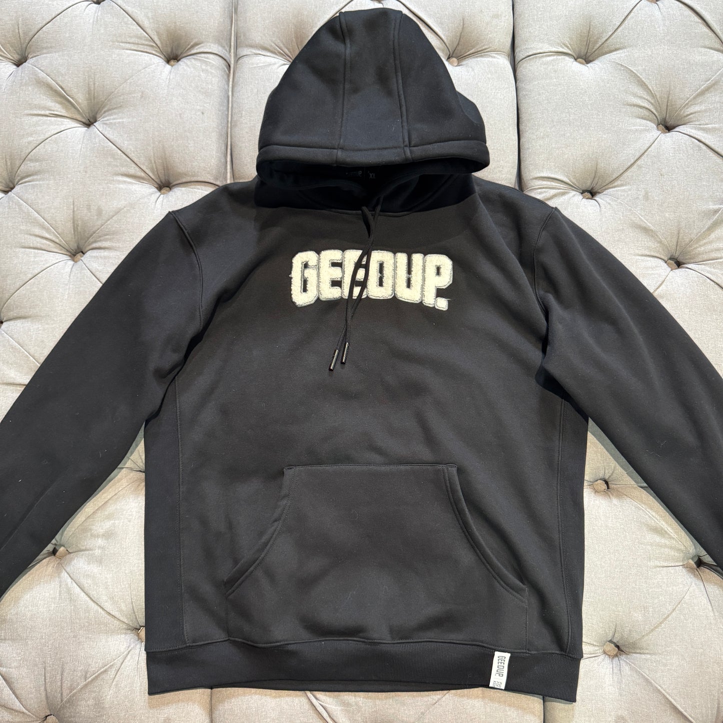 Geedup Play For Keeps Hoodie 'Black White' (Second hand)