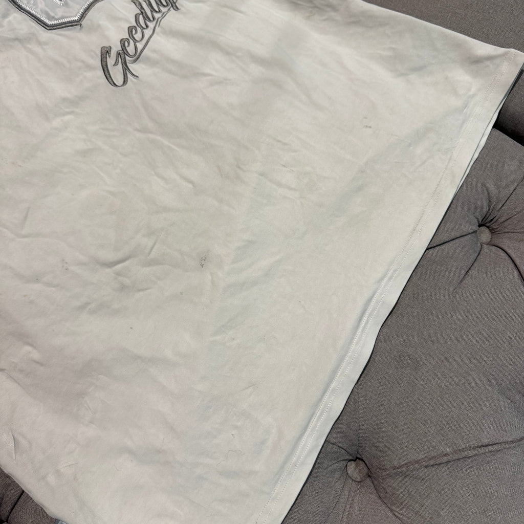 Geedup G Script Logo T-Shirt 'White' (Second hand)
