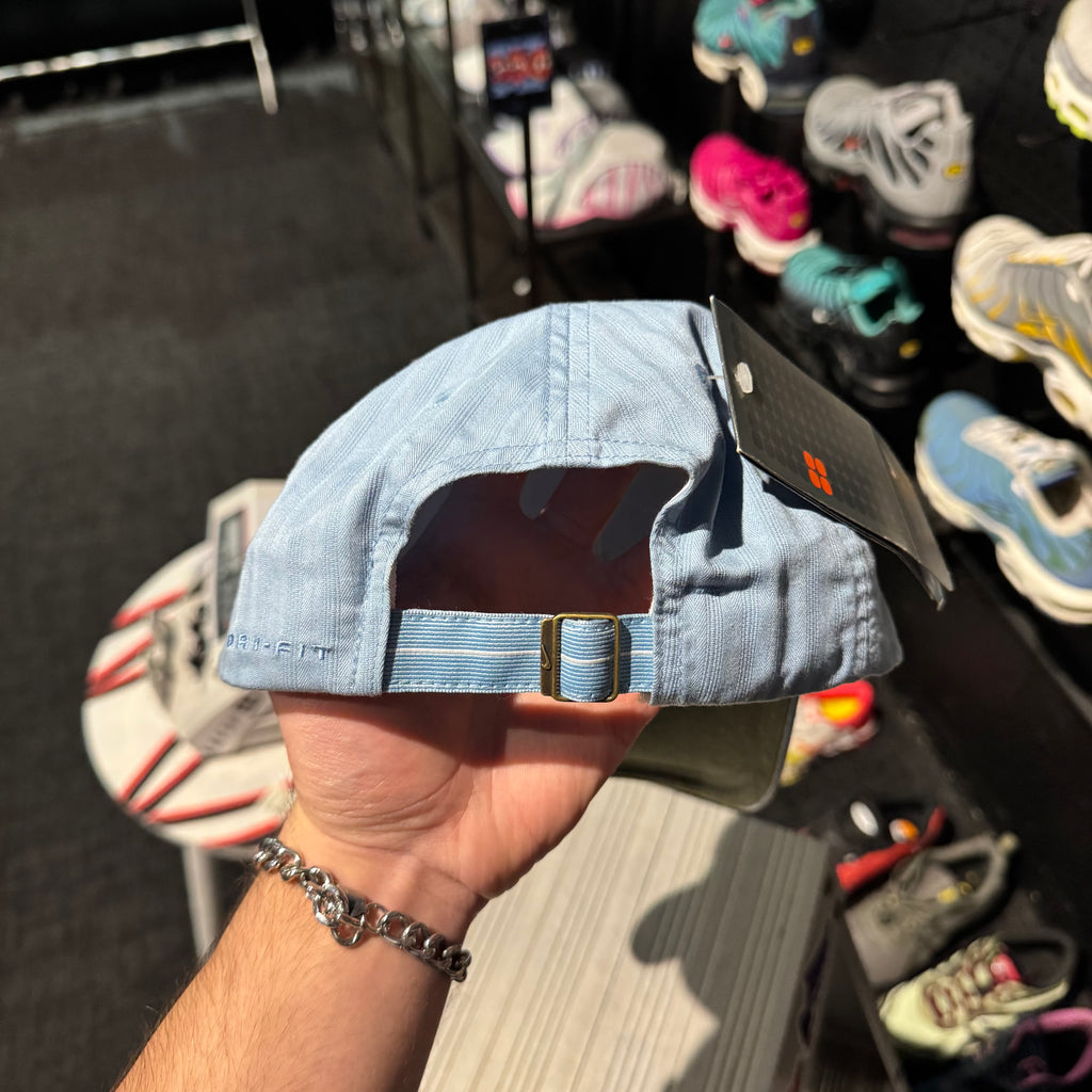 Nike Dri-Fit Box Logo Swoosh 'Divers Blue' Cap (2002) (Brand New)