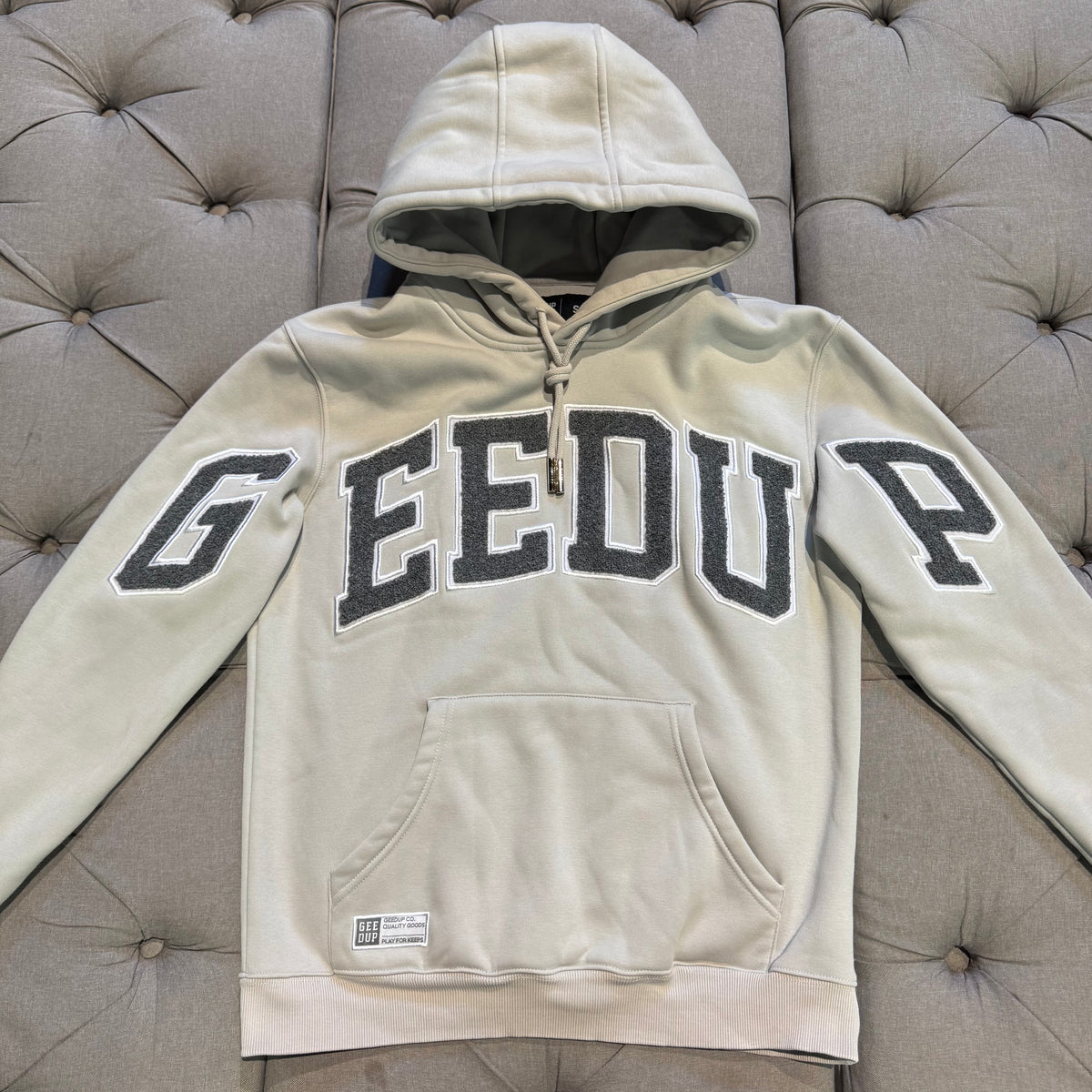 Geedup Team Logo Hoodie 'Grey Monochrome' (Second hand)