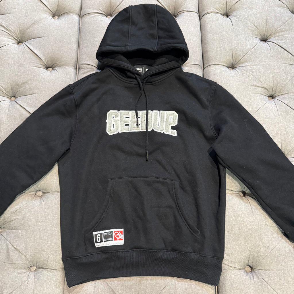 Geedup Play For Keeps Hoodie 'Black White Grey' (Second hand)