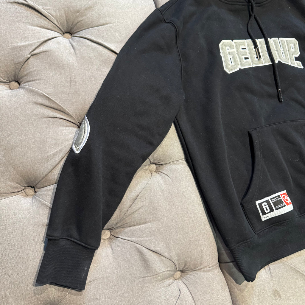 Geedup Play For Keeps Hoodie 'Black White Grey' (Second hand)