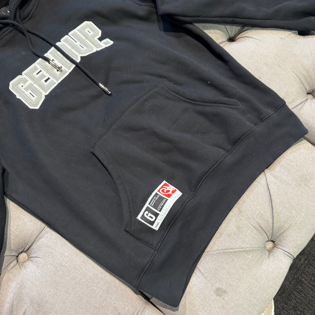 Geedup Play For Keeps Hoodie 'Black White Grey' (Second hand)