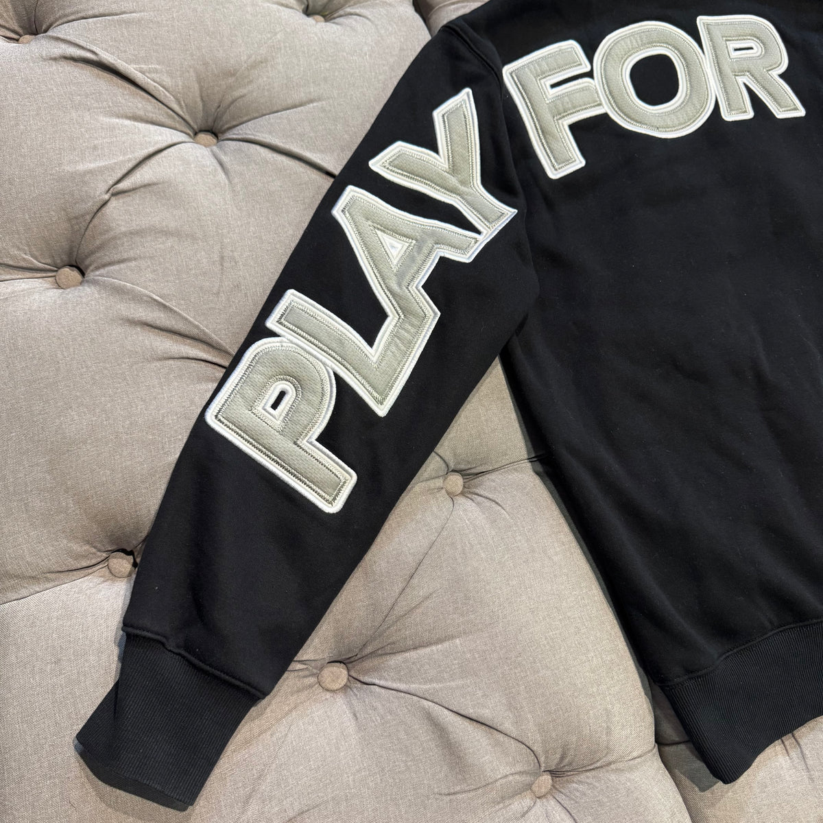 Geedup Play For Keeps Hoodie 'Black White Grey' (Second hand)