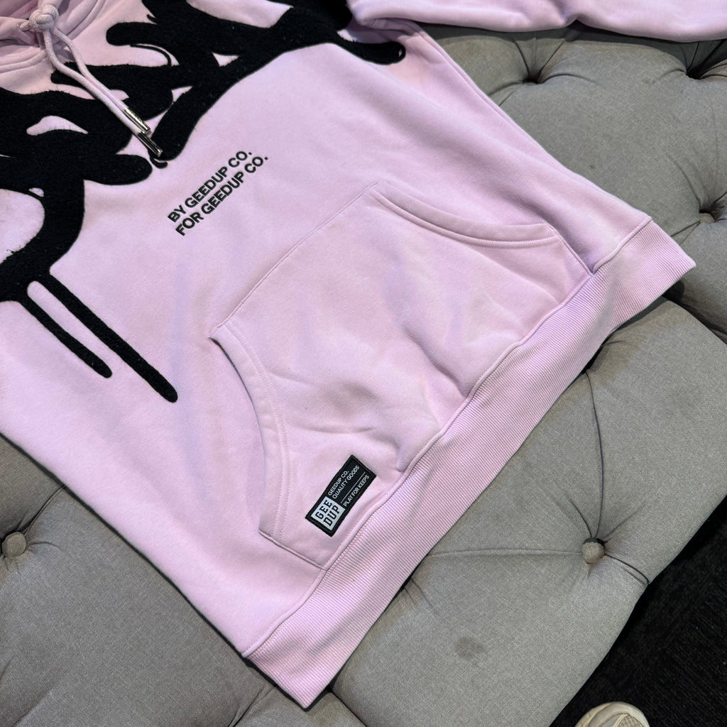 Geedup Handstyle Hoodie 'Lavender Black' (Second hand)