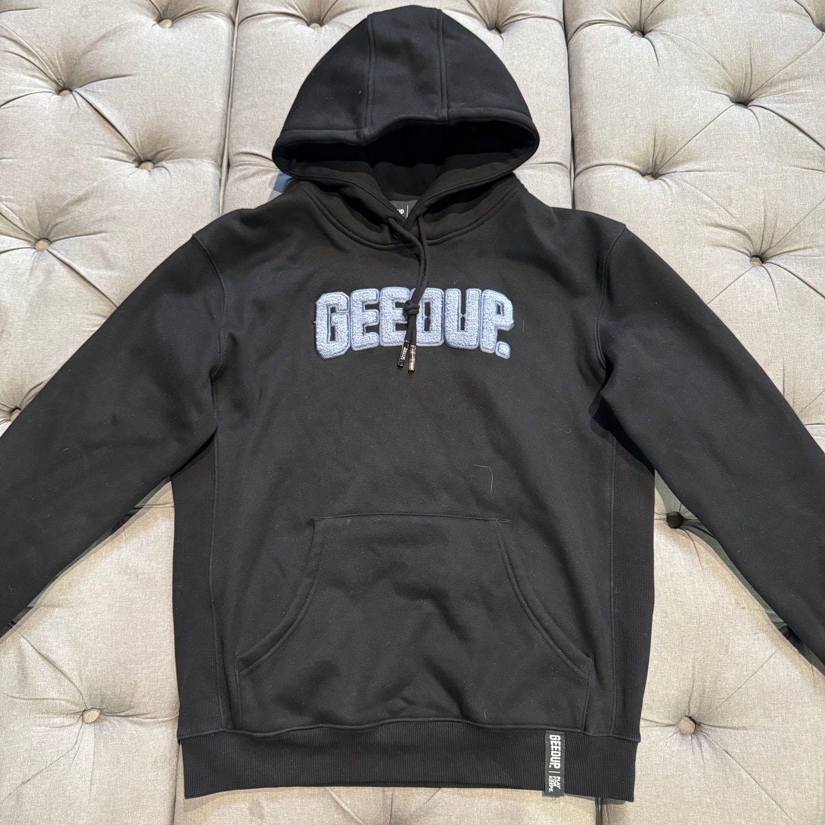Geedup Play For Keeps Hoodie 'Black Purple' (Second hand)