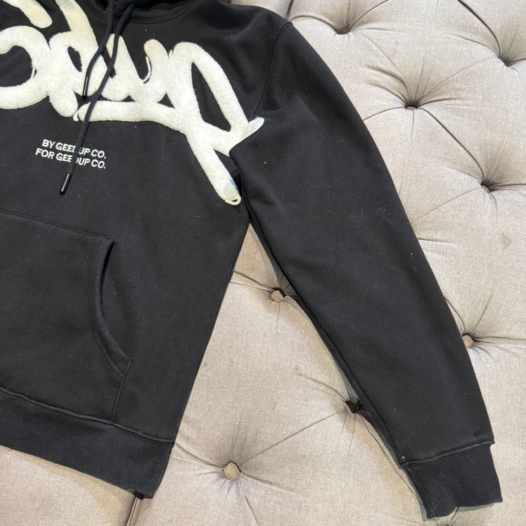 Geedup Handstyle Hoodie 'Black White' (Second hand)