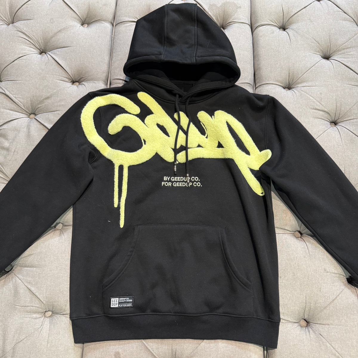 Geedup Handstyle Hoodie 'Black Sorbet' (Second hand)