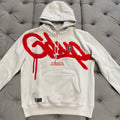 Geedup G Logo Handstyle Hoodie 'Grey Red' (Brand New)