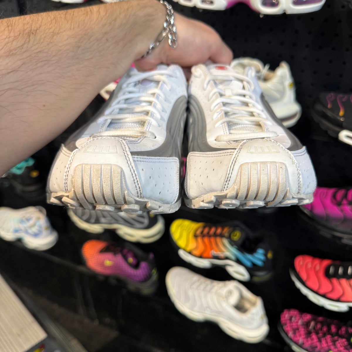 Nike Shox R4 'White Silver' (Second hand)