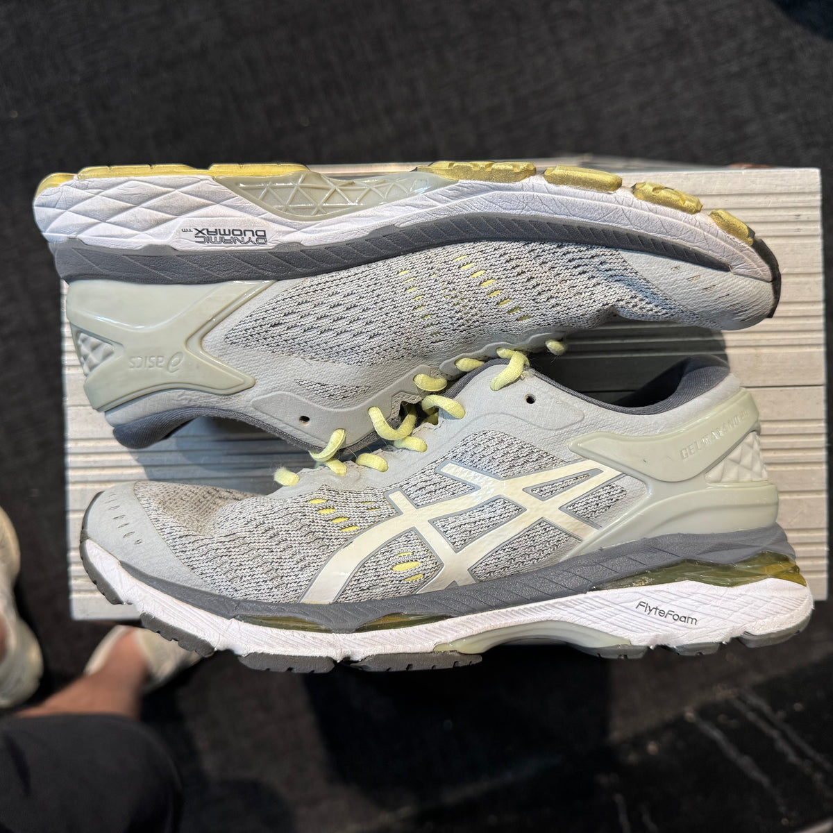 Asics Gel Kayano 24 'Glacier Grey White Carbon' (Second hand)