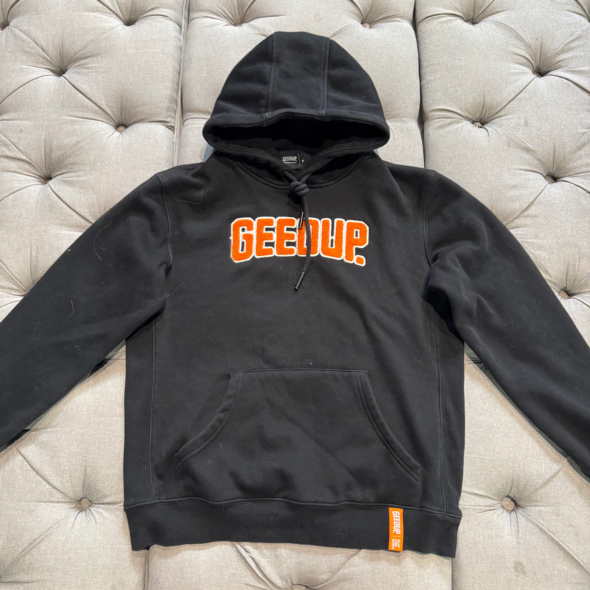 Geedup Play For Keeps Hoodie 'Black Orange' (Second hand)