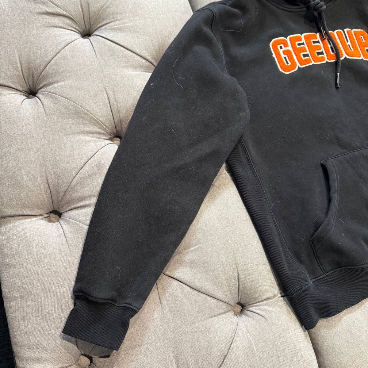 Geedup Play For Keeps Hoodie 'Black Orange' (Second hand)