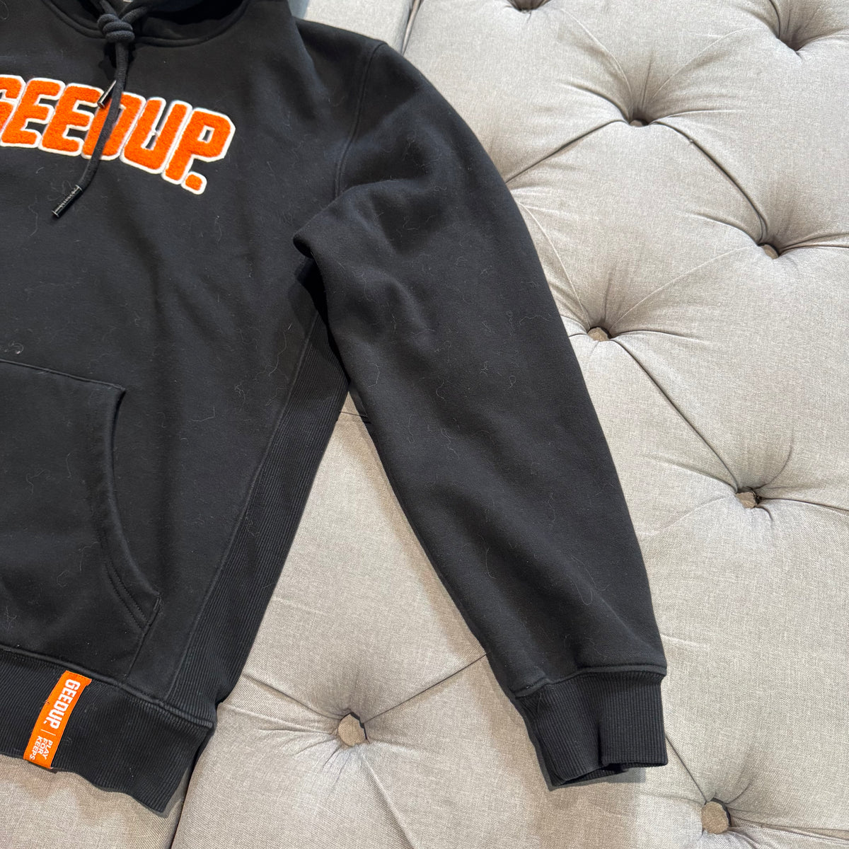 Geedup Play For Keeps Hoodie 'Black Orange' (Second hand)