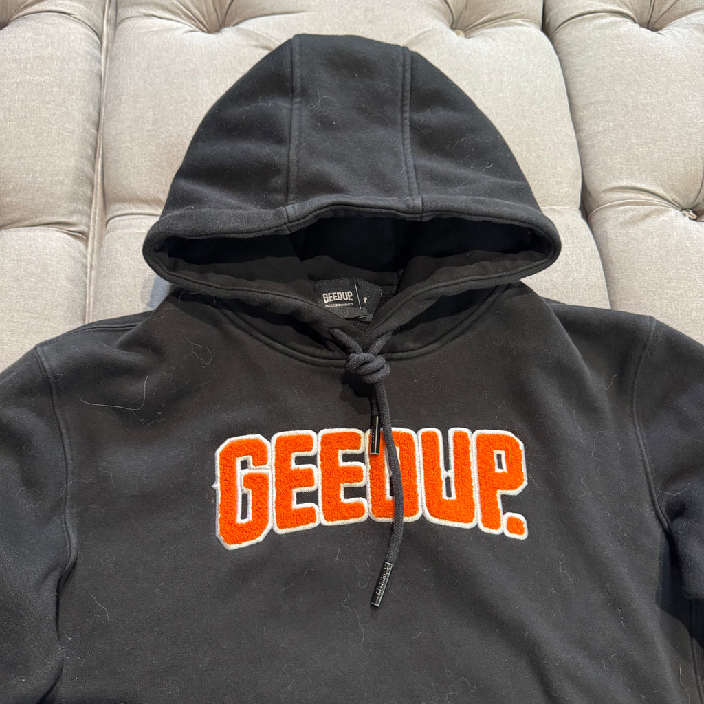 Geedup Play For Keeps Hoodie 'Black Orange' (Second hand)