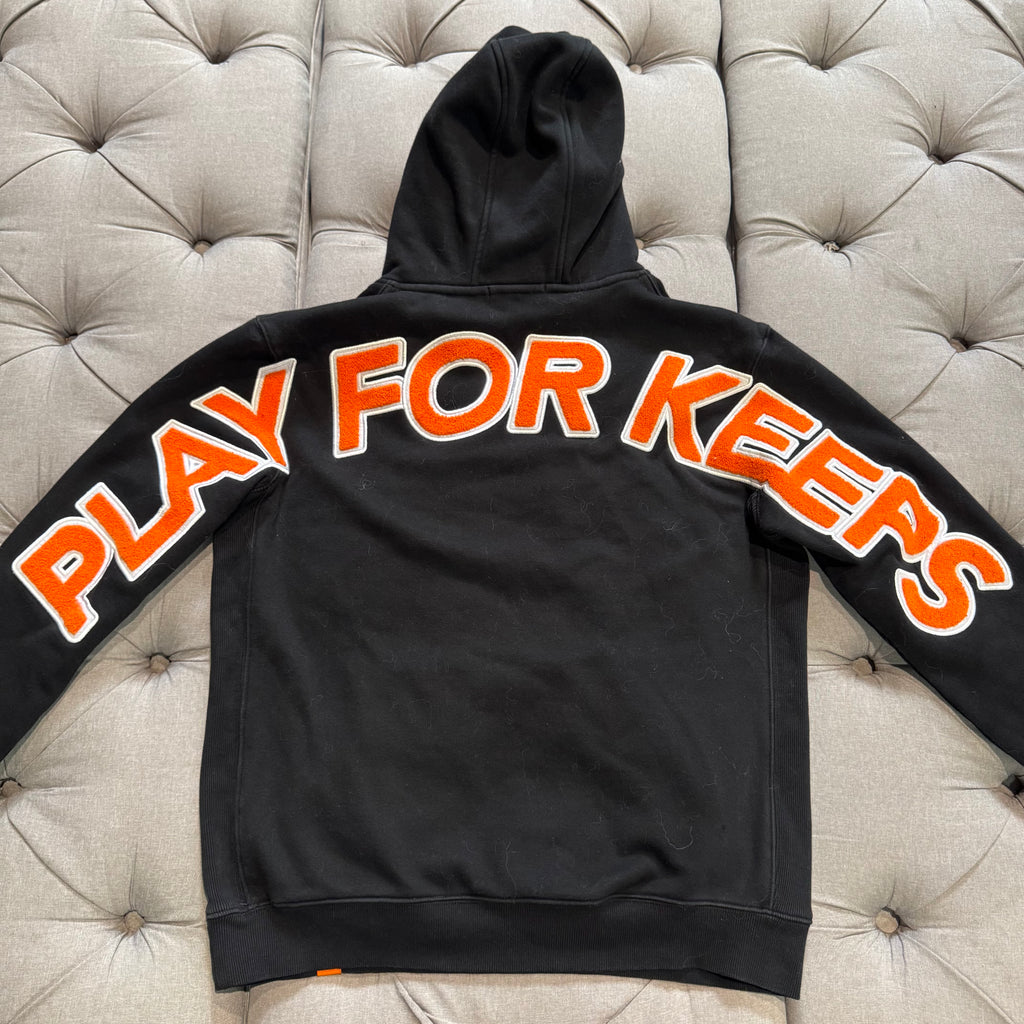 Geedup Play For Keeps Hoodie 'Black Orange' (Second hand)