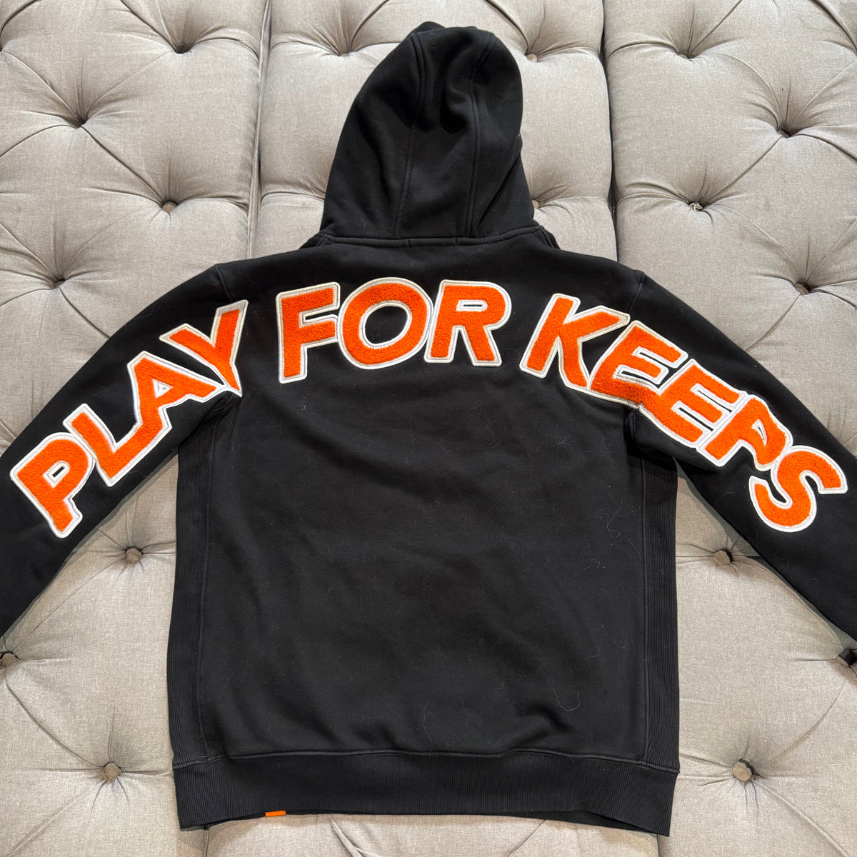 Geedup Play For Keeps Hoodie 'Black Orange' (Second hand)