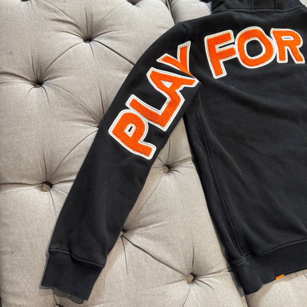 Geedup Play For Keeps Hoodie 'Black Orange' (Second hand)