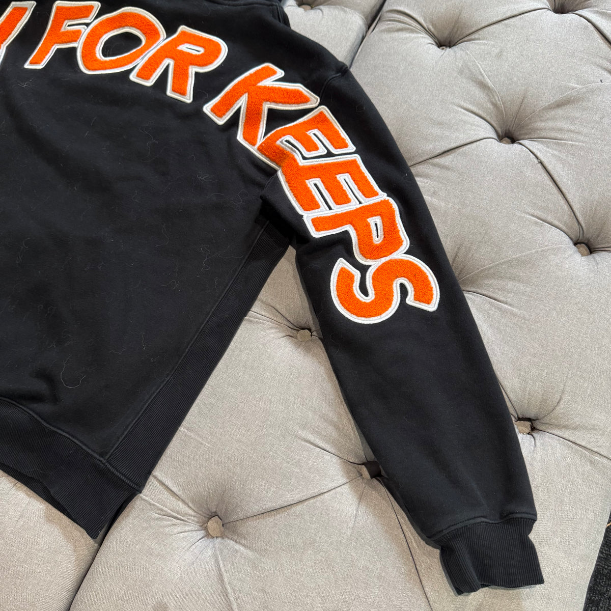 Geedup Play For Keeps Hoodie 'Black Orange' (Second hand)