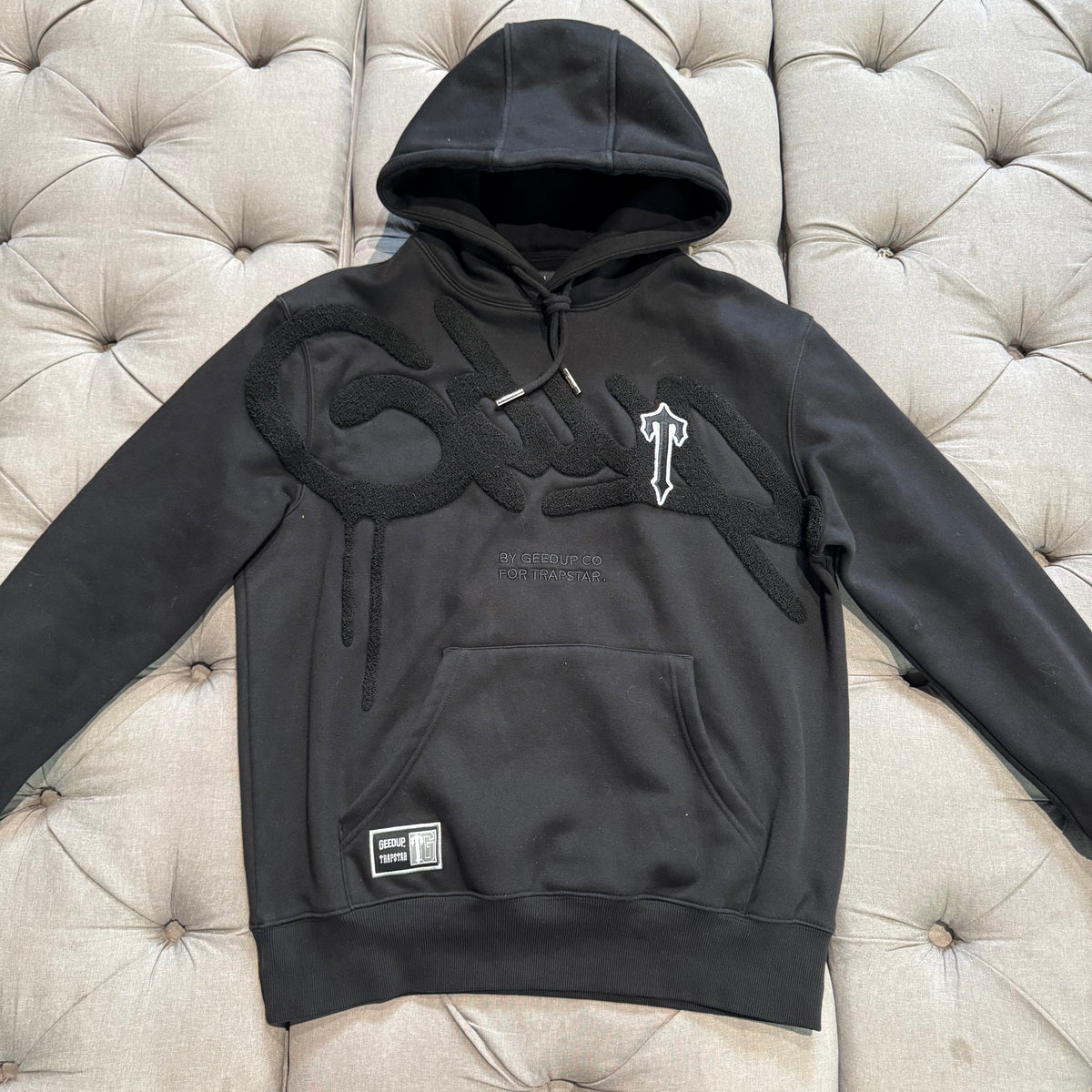 Geedup Handstyle x Trapstar Irongate T Hoodie 'Black' (Second hand)