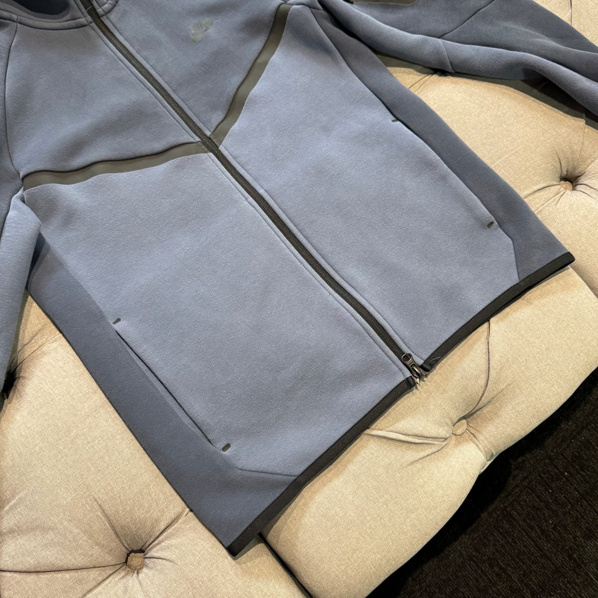 Nike Tech Fleece Jacket 'Light Blue Dark Navy' (Second hand)