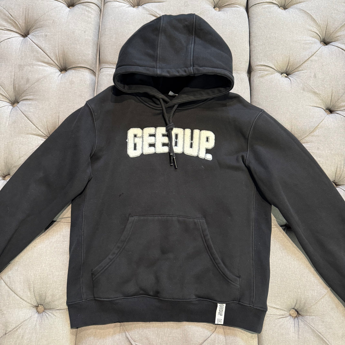 Geedup Play For Keeps Hoodie 'Black White' (Second hand)