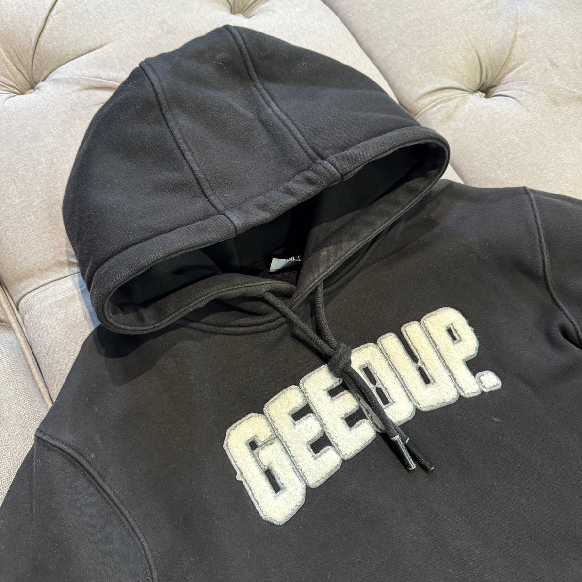 Geedup Play For Keeps Hoodie 'Black White' (Second hand)