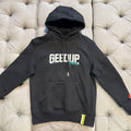 Geedup Play For Keeps x Footlocker Hoodie 'Black Turbo Green' (Second hand)