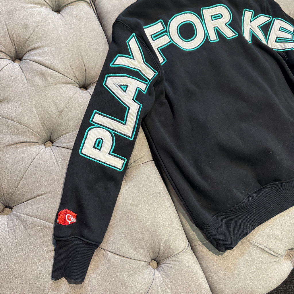 Geedup Play For Keeps x Footlocker Hoodie 'Black Turbo Green' (Second hand)