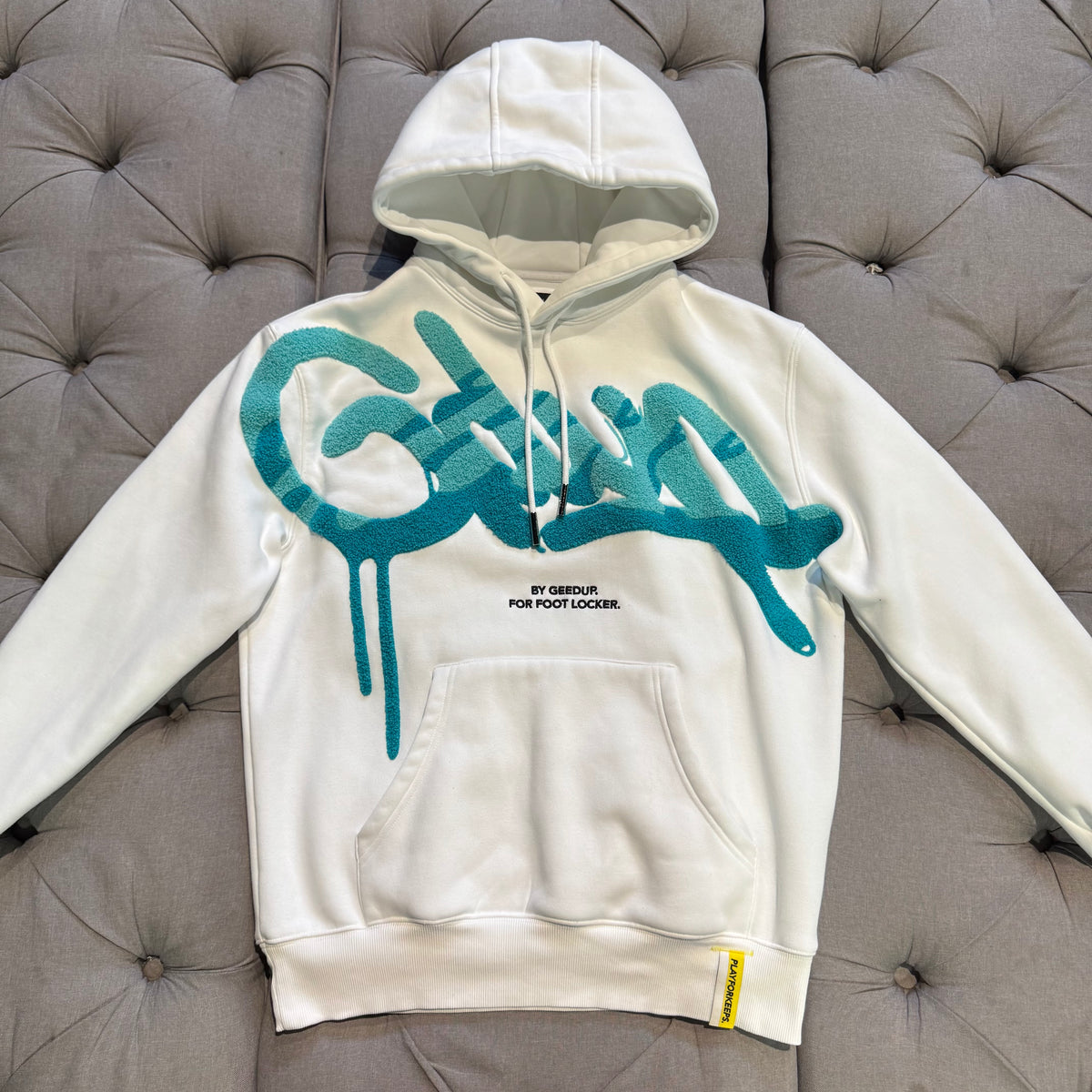 Geedup x Footlocker Handstyle Hoodie 'Turbo Green White' (Second hand)