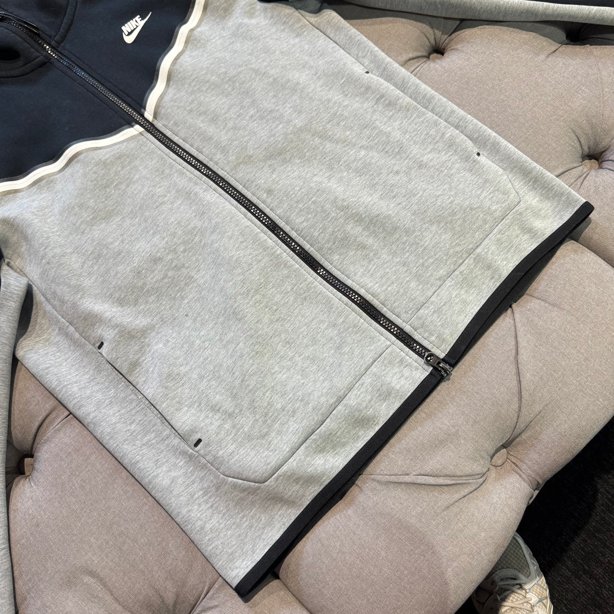 Nike Tech Fleece Jacket 'Black Grey' (Second hand)