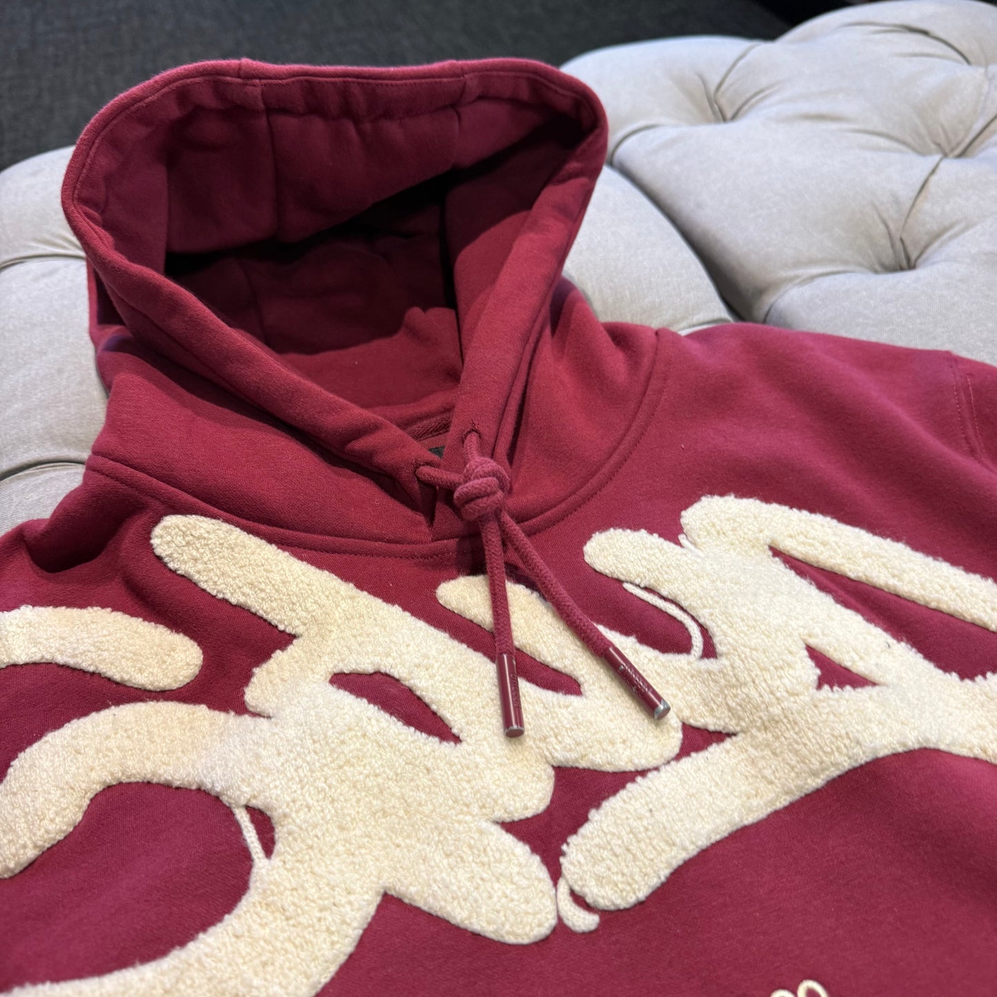 Geedup Handstyle Hoodie 'Maroon Cream' (Second hand)