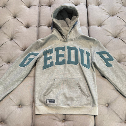 Geedup Team Logo Hoodie 'Grey Teal' (Second hand)