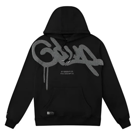 Geedup Handstyle Hoodie 'Black/Grey'