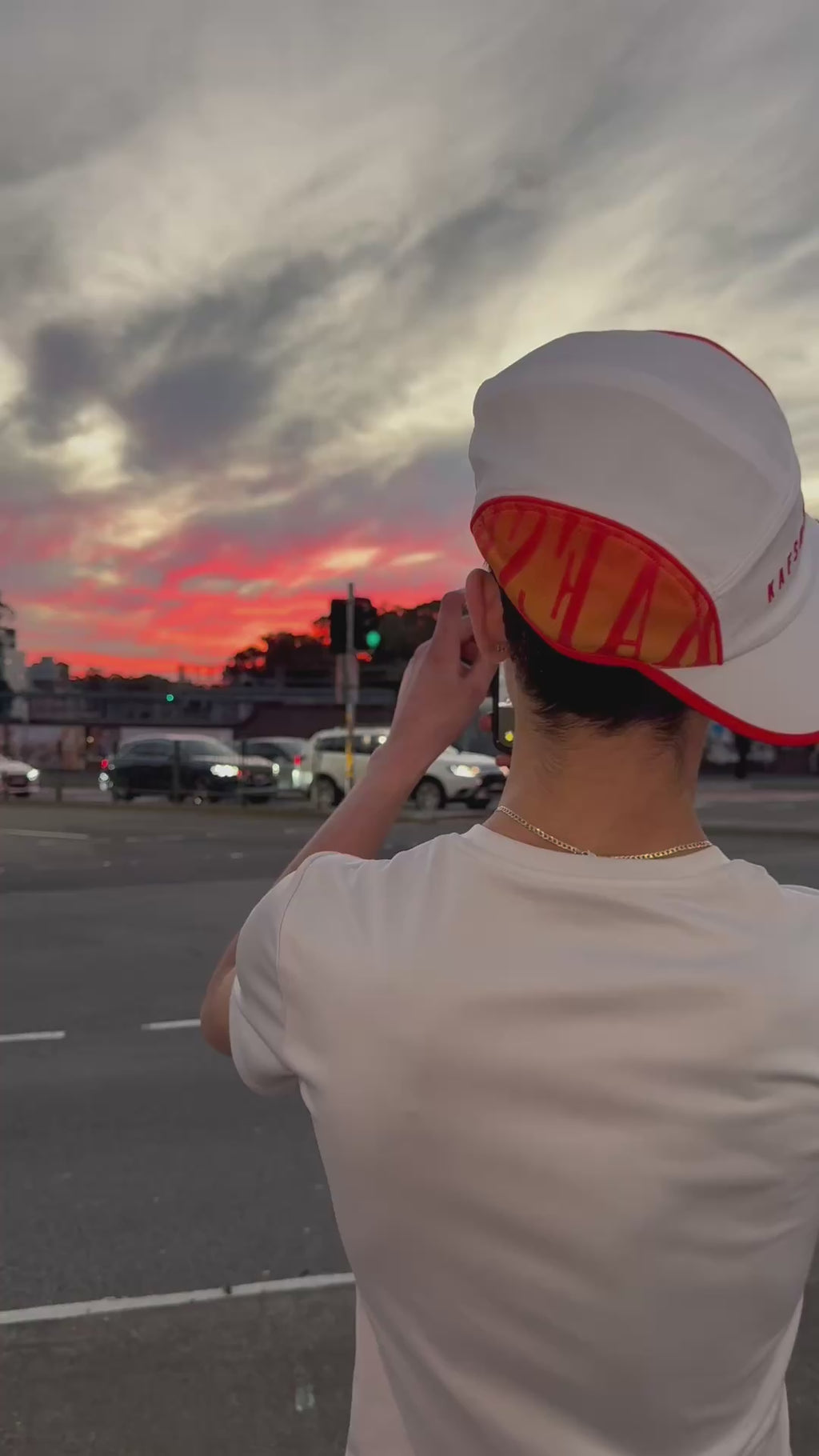THE KAFSH HAT (FADE EDITION) 'ORANGE SUNSET'